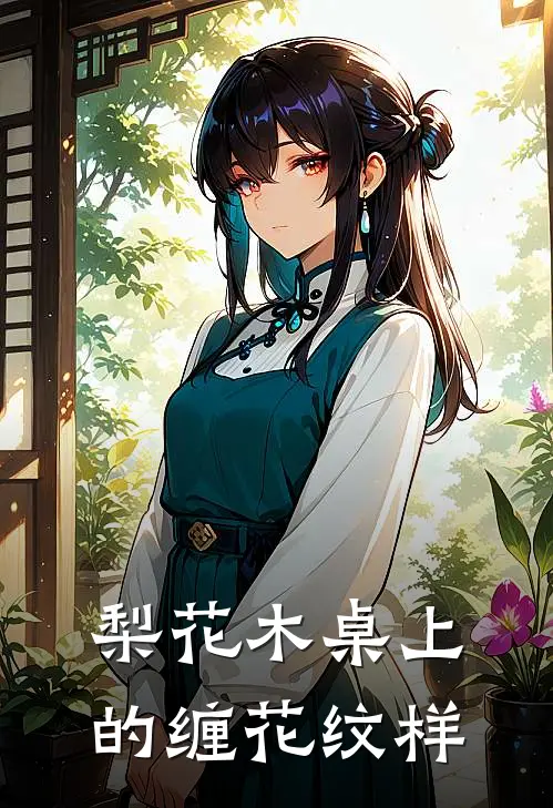 梨花木桌上的缠花纹样