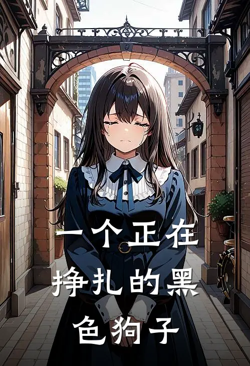 一个正在挣扎的黑色狗子