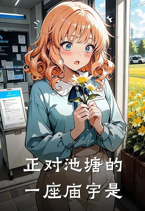 正对池塘的一座庙宇是