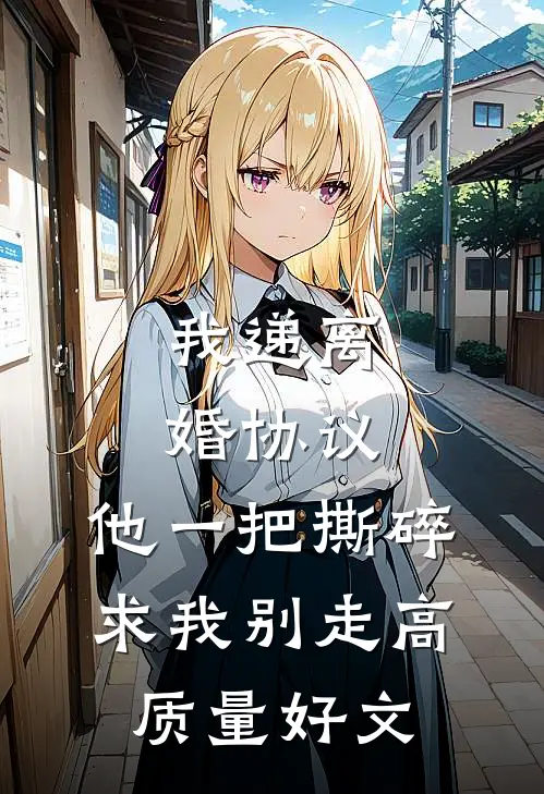 我递离婚协议，他一把撕碎求我别走高质量好文
