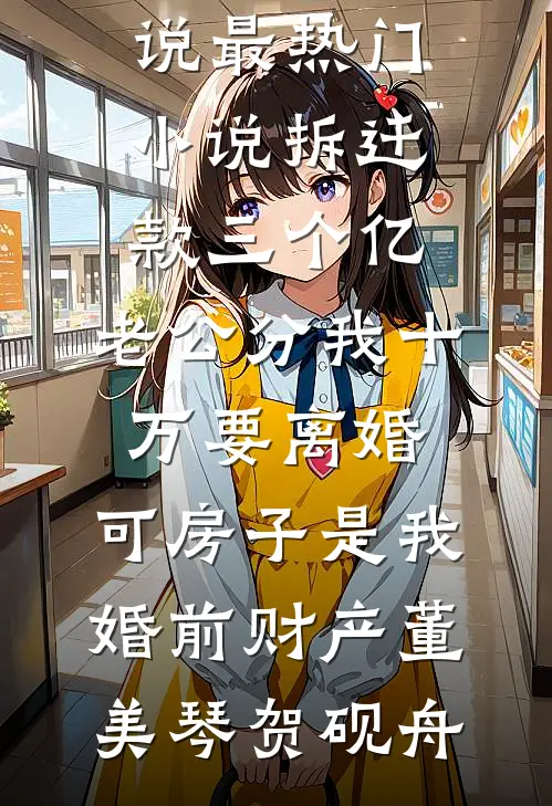 拆迁款三个亿，老公分我十万要离婚。可房子是我婚前财产董美琴贺砚舟热门好看小说_最热门小说拆迁款三个亿，老公分我十万要离婚。可房子是我婚前财产董美琴贺砚舟