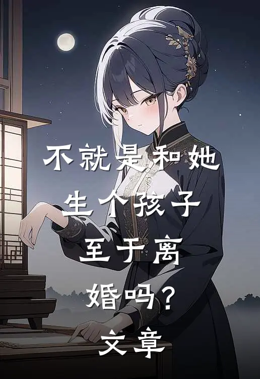 不就是和她生个孩子,至于离婚吗?文章阅读